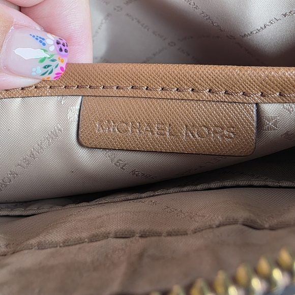 Michael Kors Tan Saffiano Leather Crossbody - Picture 10 of 11
